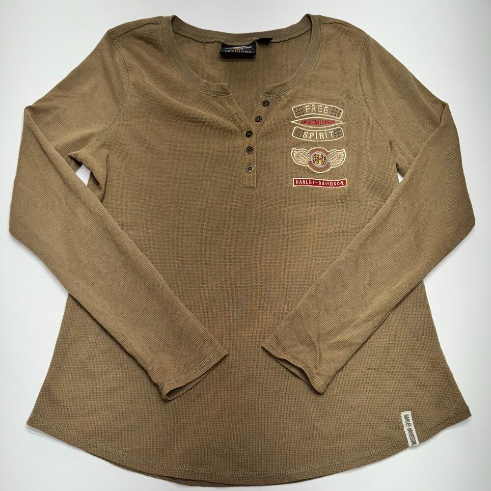 Vintage Harley Davidson Waffle Knit
